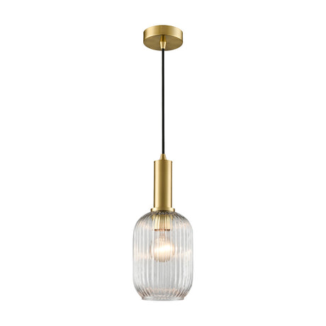 Mezcla pendant light in brass finish
