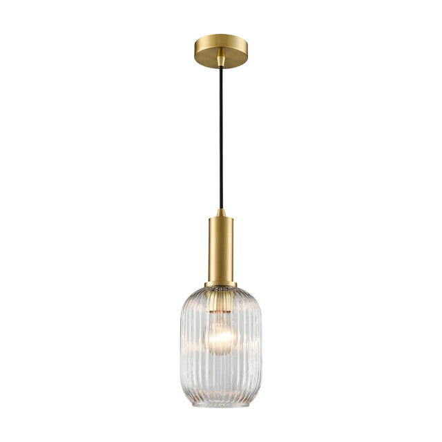 Mezcla pendant light in brass finish