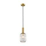 Mezcla pendant light in brass finish, alternative view