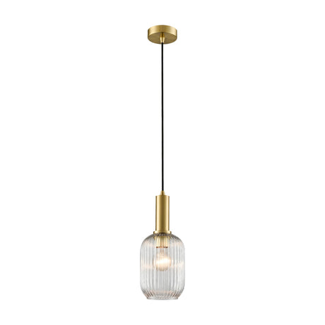 Mezcla pendant light in brass finish, alternative view