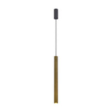 Chime pendant light in brushed bronze finish, alternative view