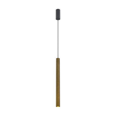 Chime pendant light in brushed bronze finish, alternative view