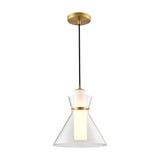 Bliss pendant light in brass finish