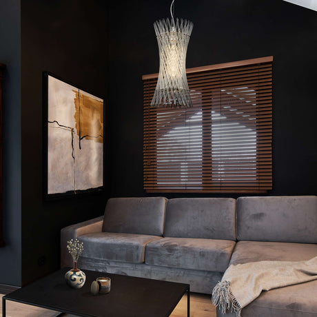 Ethereal chandelier, shown in a room setting