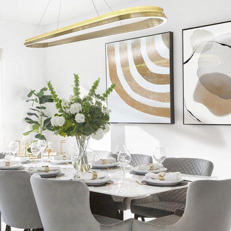 Eternity chandelier, shown in a room setting