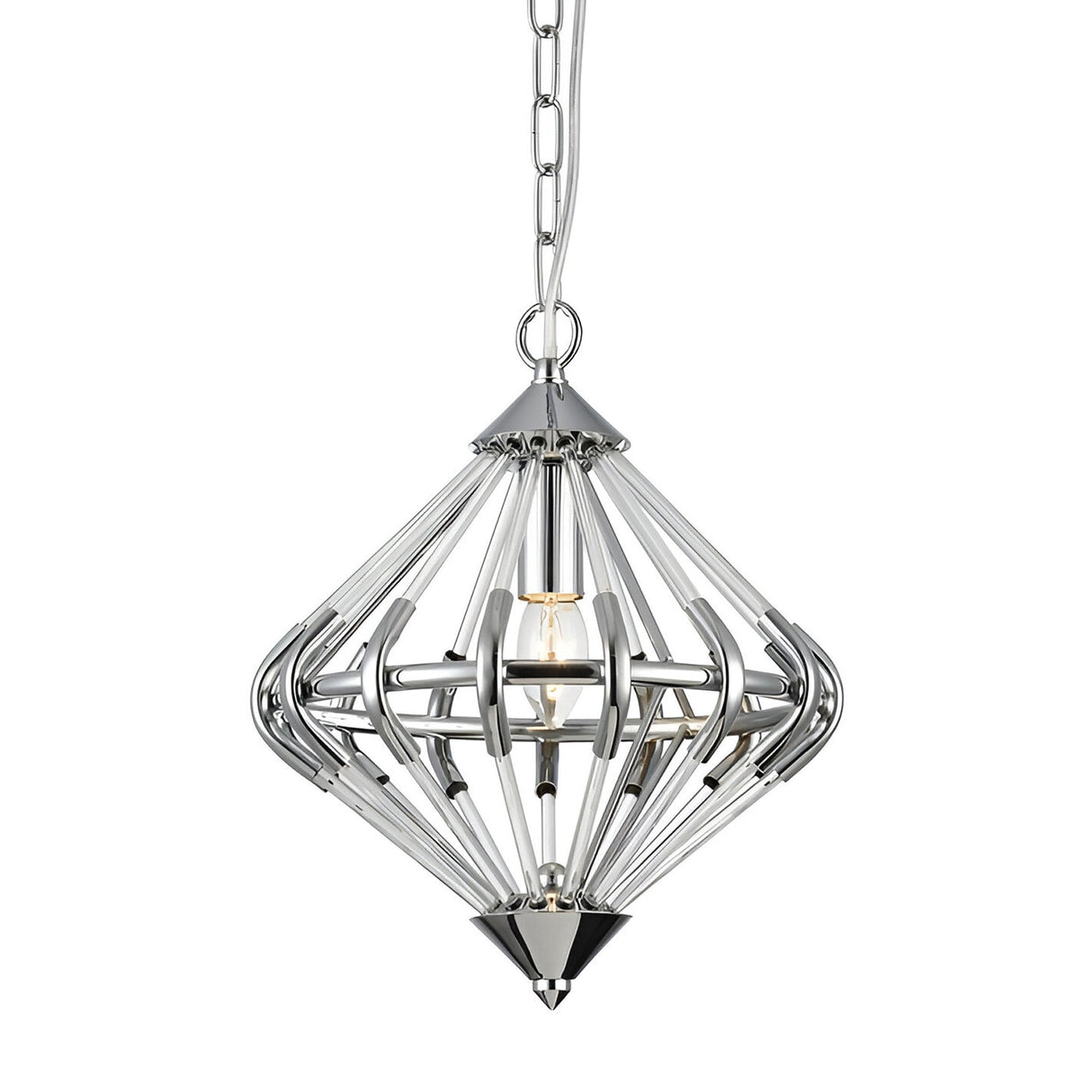 Gessan 1 Light Pendant/Flush Light - Chrome