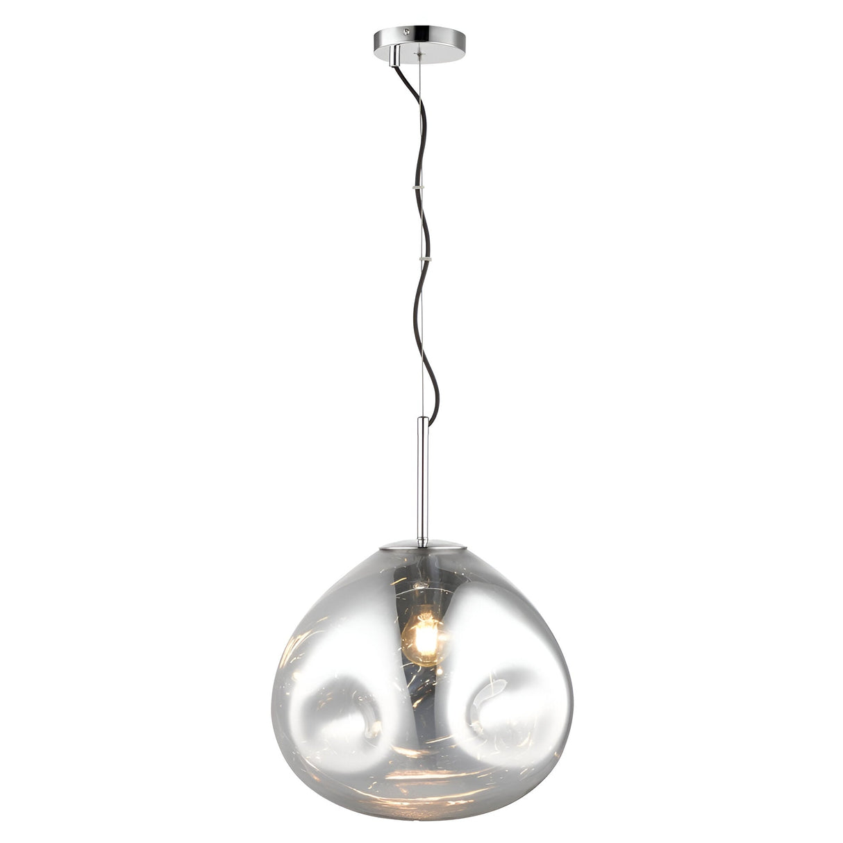 Luxa 1 Light Large Pendant Light - Chrome