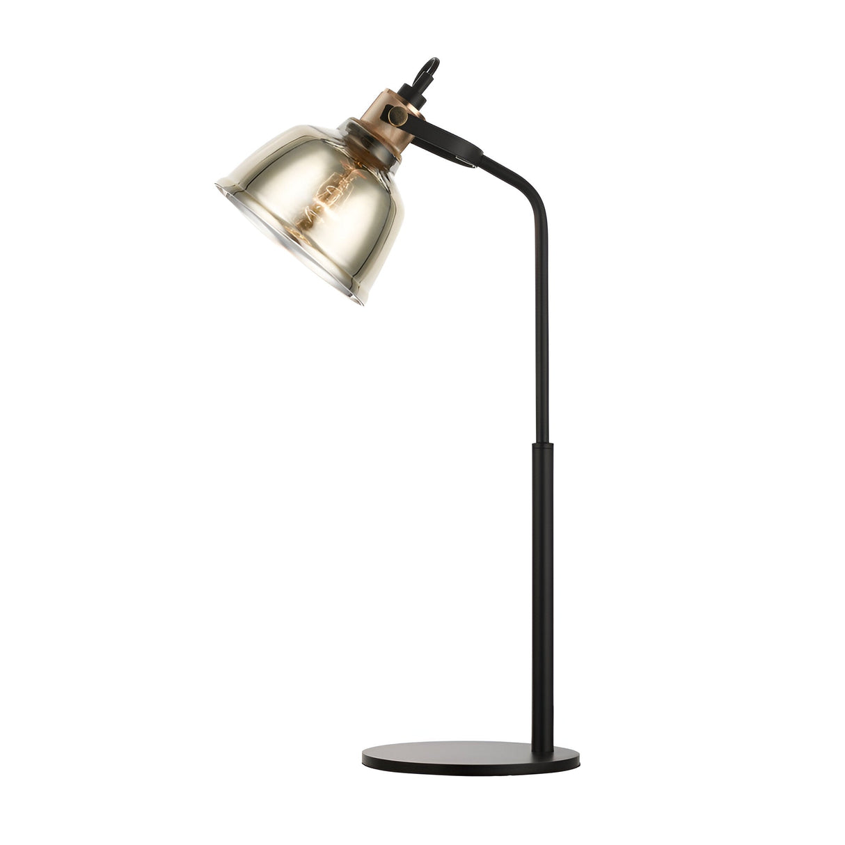 Elara 1 Light Glass Table Light - Gold
