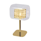 Verdale 1 Light Glass & Wire Table Lamp - Gold