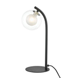 Lumen 6 Light Table Lamp - Chrome/Matt Black