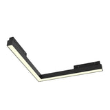 Photo of Basis CCT LED Dimmable Corner Linear Track Light, showcasing adaptability with a sleek black finish for enhanced ambience