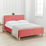 Pierre King Bed Frame - Aqua