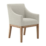 Piper Dining Chair - Bisque with Brushed Wood