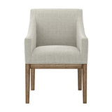 Piper Dining Chair - Bisque with Brushed Wood