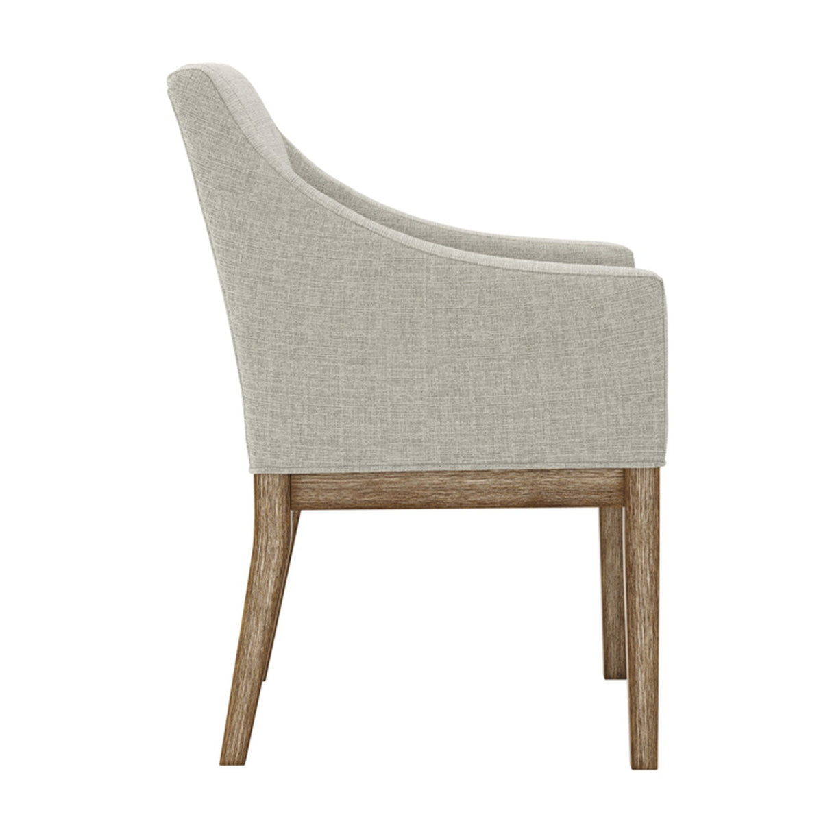 Piper Dining Chair - Bisque with Brushed Wood