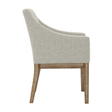 Piper Dining Chair - Bisque with Brushed Wood
