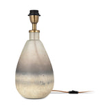 Palla Recycled Glass Table Lamp Base - Rustic Smoke