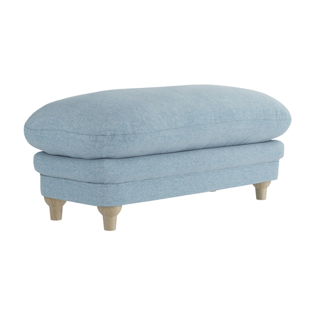 Plumpton Footstool – Duck Egg Blue
