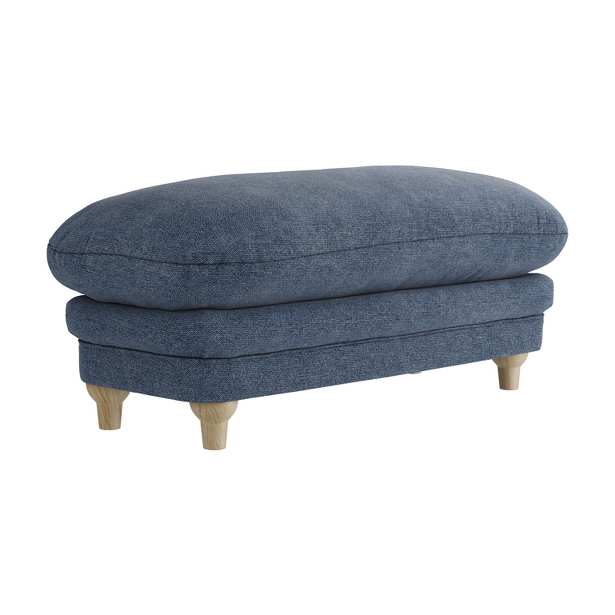 Plumpton Footstool – Denim Blue