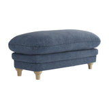 Plumpton Footstool – Denim Blue