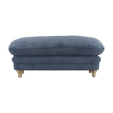 Plumpton Footstool – Denim Blue