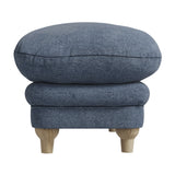 Plumpton Footstool – Denim Blue