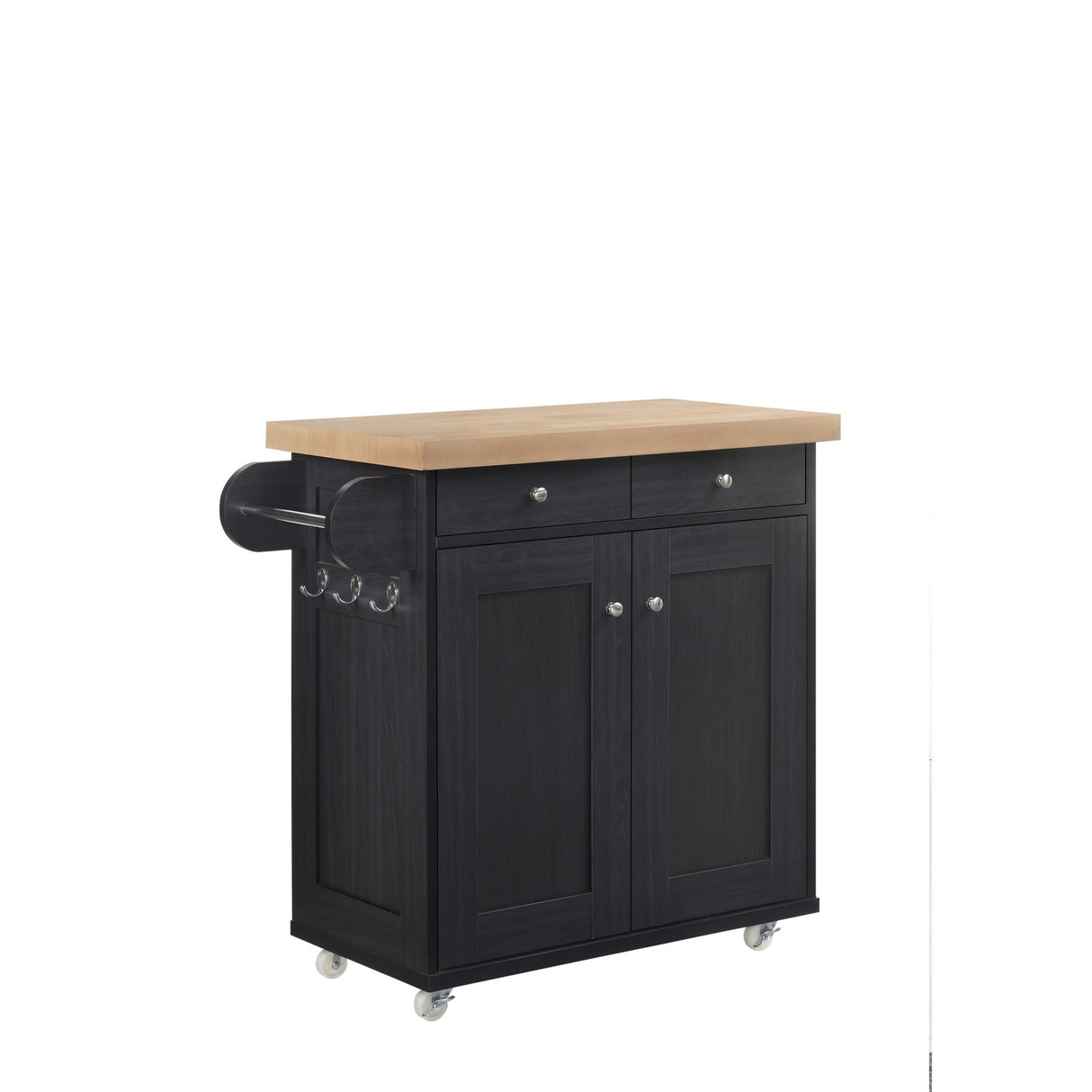 Portland Kitchen Island - Black