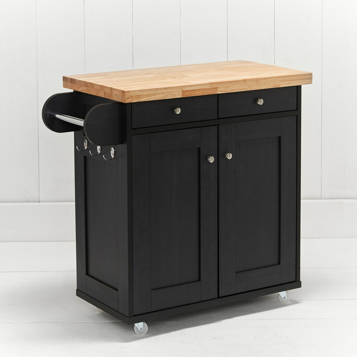 Portland Kitchen Island - Black