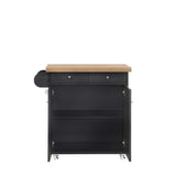 Portland Kitchen Island - Black
