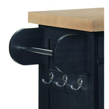 Portland Kitchen Island - Black