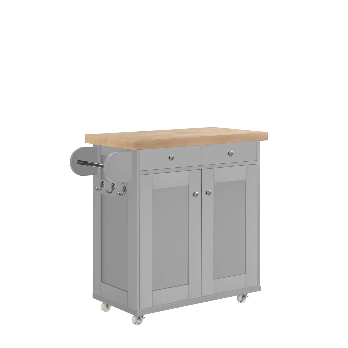 Portland Kitchen Island - Grey