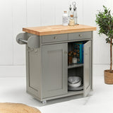 Portland Kitchen Island - Grey