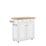 Portland Kitchen Island - White