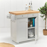 Portland Kitchen Island - White