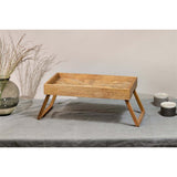 Pawi Mango Wood Breakfast Tray - Natural