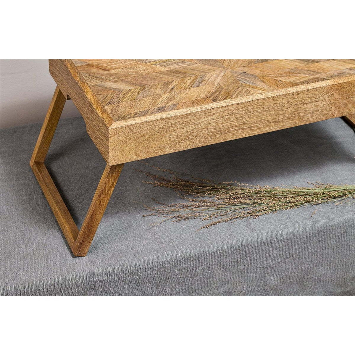 Pawi Mango Wood Breakfast Tray - Natural