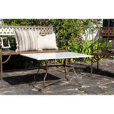 Parwaha Marble Garden Table - Off White