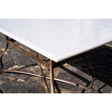 Parwaha Marble Garden Table - Off White