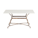 Parwaha Marble Garden Table - Off White