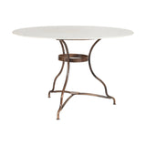 Parwaha 4 Seater Marble Garden Table - Off White