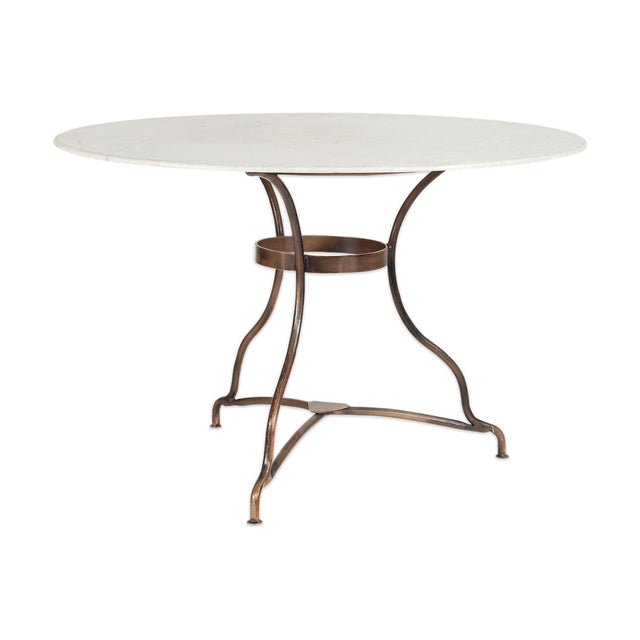 Parwaha 4 Seater Marble Garden Table - Off White