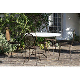 Parwaha 4 Seater Marble Garden Table - Off White