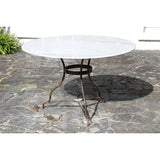 Parwaha 4 Seater Marble Garden Table - Off White