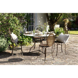 Parwaha 4 Seater Marble Garden Table - Off White