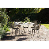 Parwaha 4 Seater Marble Garden Table - Off White