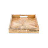 Pawi Rectangular Mango Wood Tray - Natural