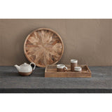 Pawi Rectangular Mango Wood Tray - Natural