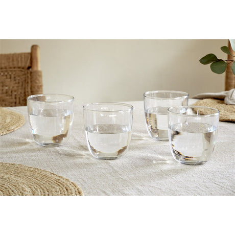 Pani Recycled Glass Tumblers - Clear - Set of 4