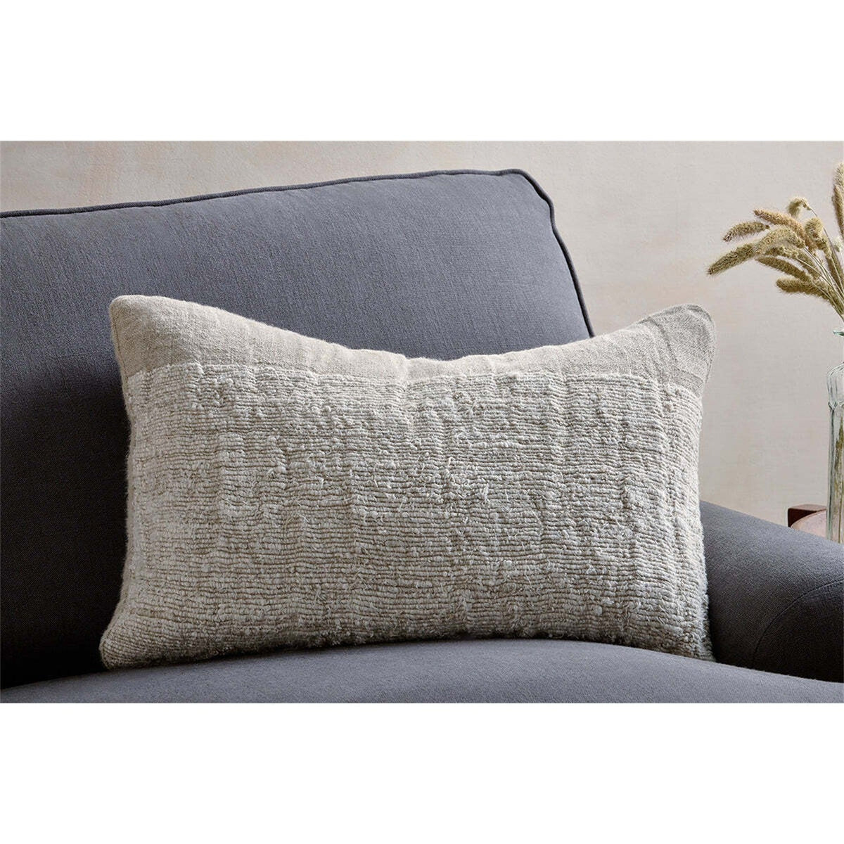 Puli 60 x 40cm Recycled Linen Cushion Cover - Natural