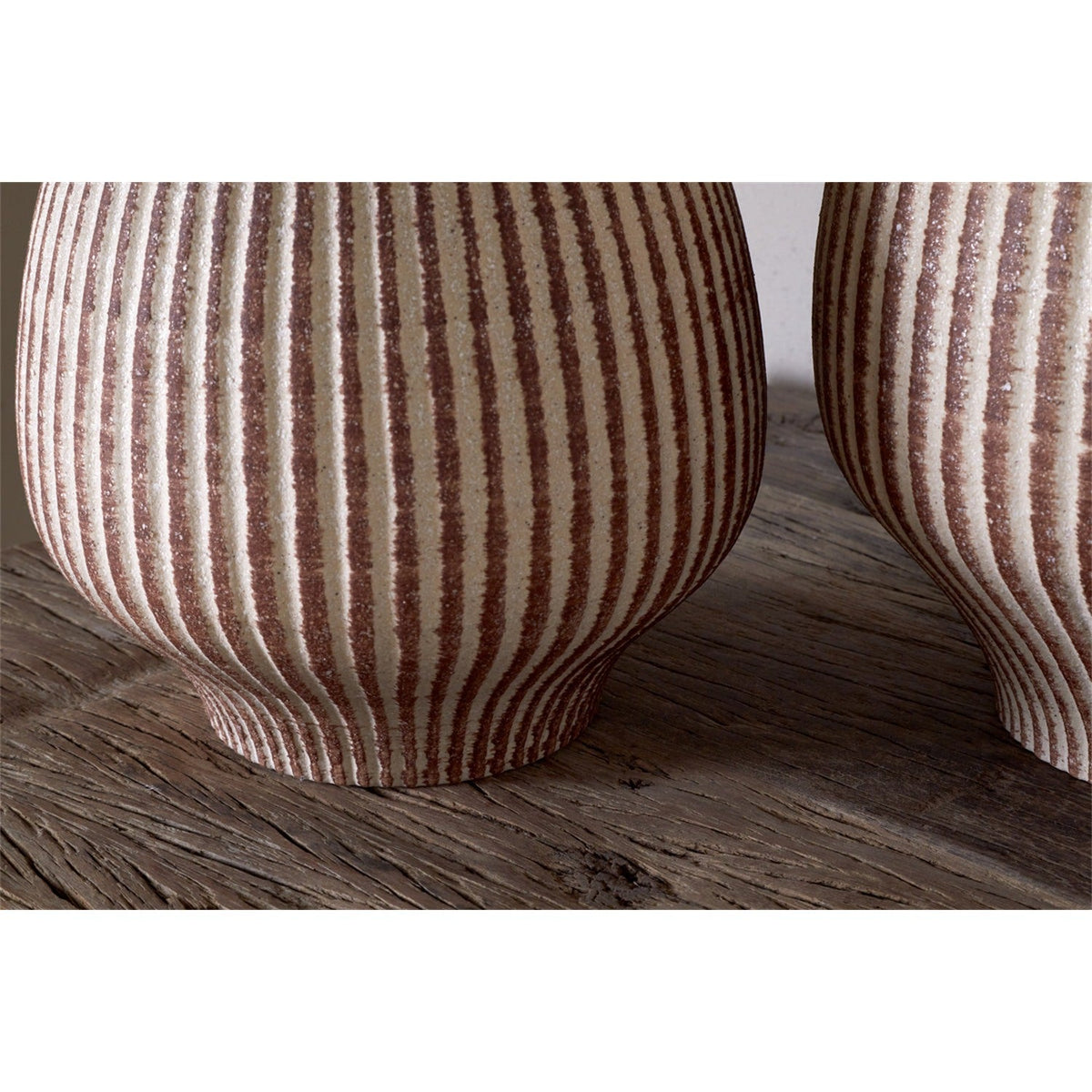 Perola Small Ceramic Vase - Natural & Rust